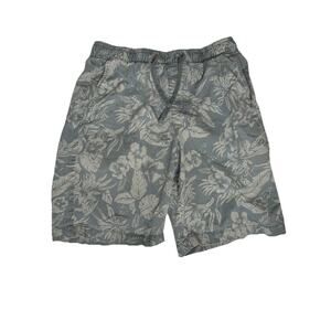 Gap 2021 Size Small 9” Easy Short Green Camo Drawstring 100% Cotton Summer